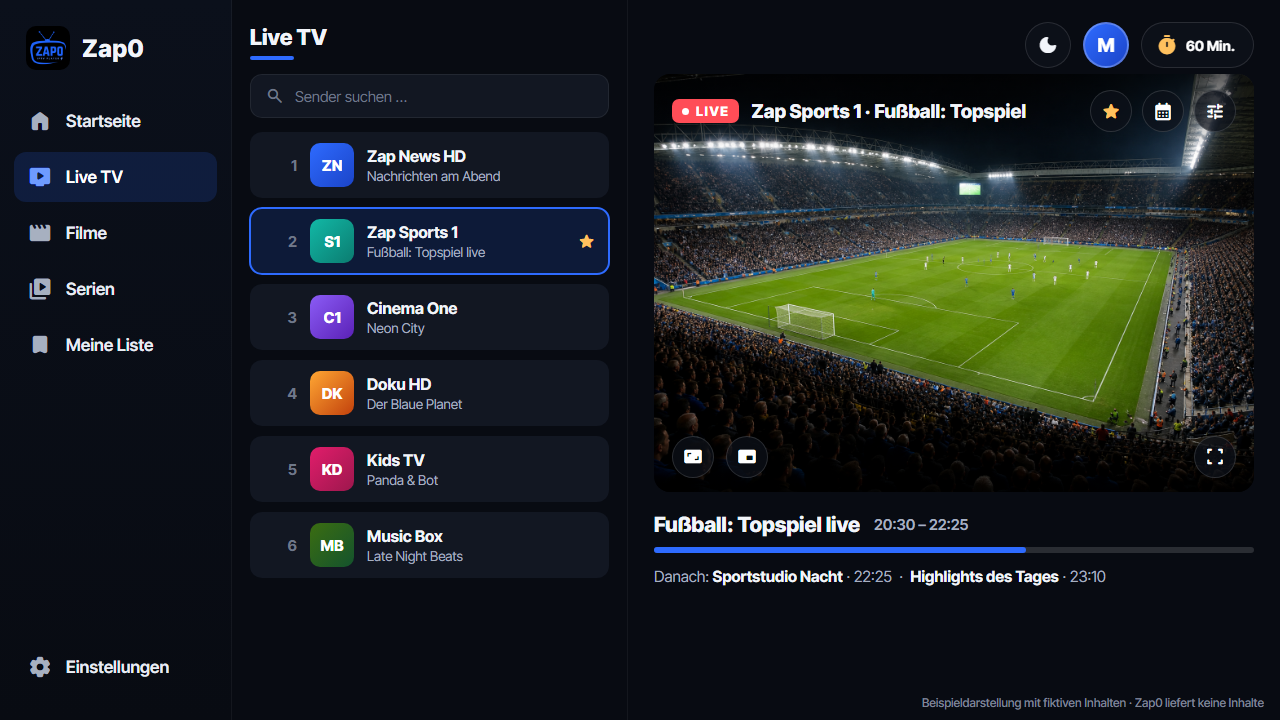 Zap0 Live TV